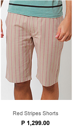 Red Stripes Shorts