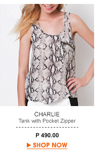 Tank With Pocket Zipper